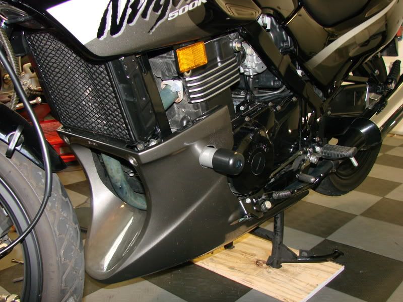 Frame slider DIY install The home of the Kawasaki EX500